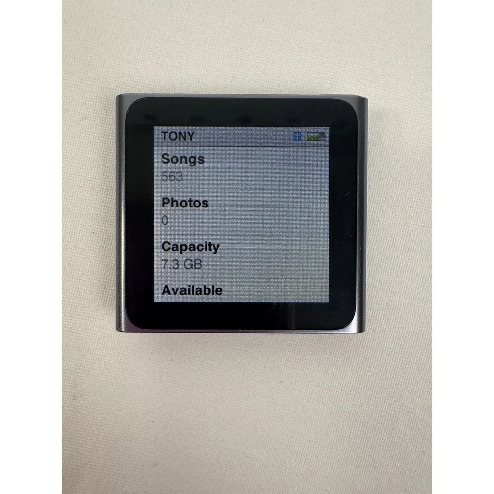 Apple iPod Nano 6th Generation 8GB Graphite MC688LL Multi-Touch Screen Tested
